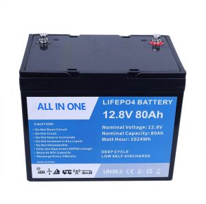 Lifepo4 리튬 이온 배터리 12v 80Ah