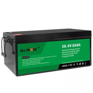 38.4V 80Ah LiFePO4 납산 교체 리튬 이온 배터리 팩, 36V 80Ah